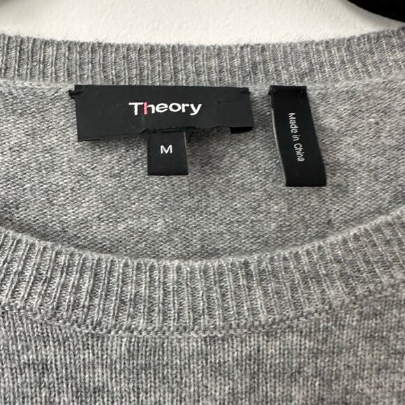 Theory Grey Sleeveless Sweater Dress Grey Size Medium EUC - Picture 2 of 6